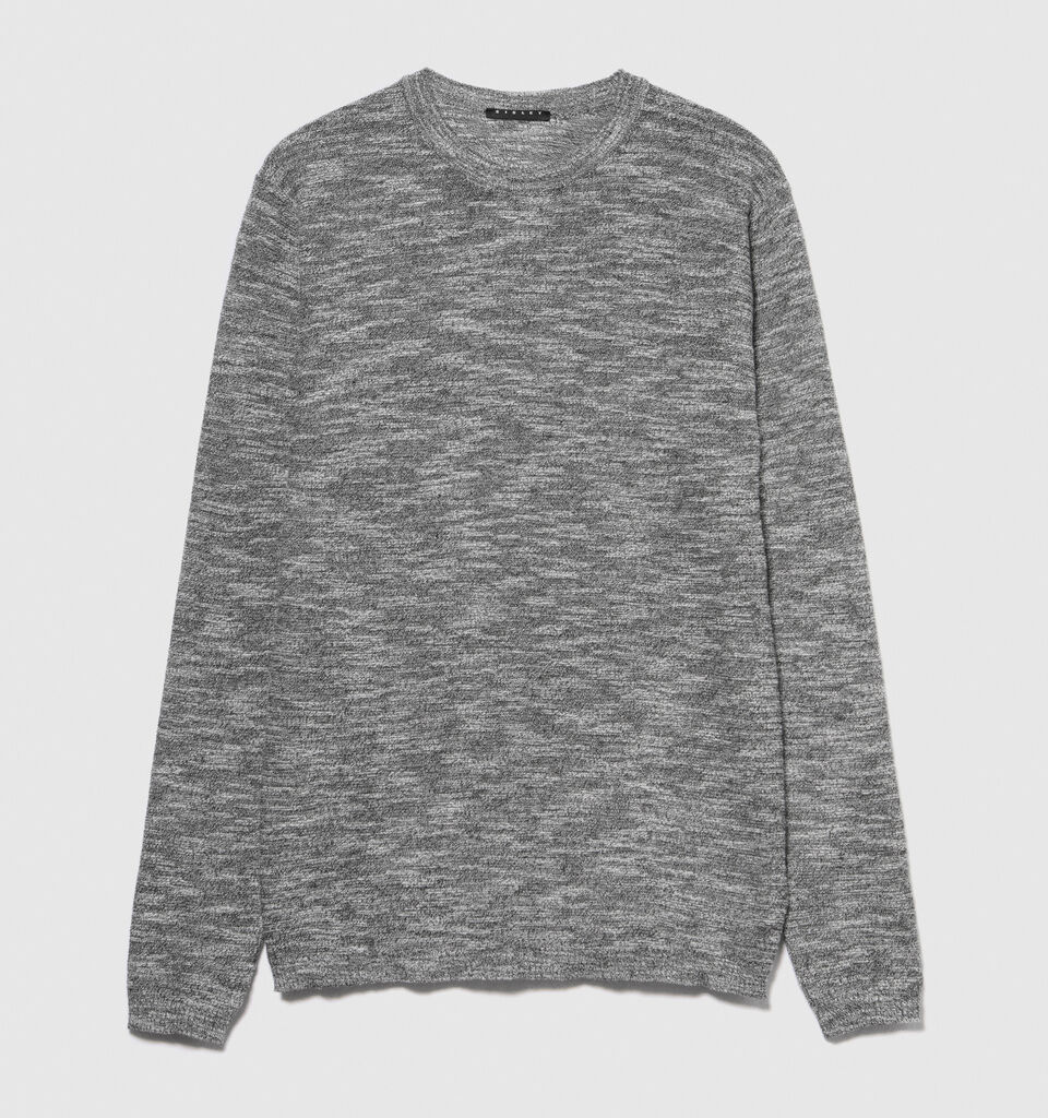Marl sweater - men's crew neck sweaters - Light Gray | Sisley image number 6